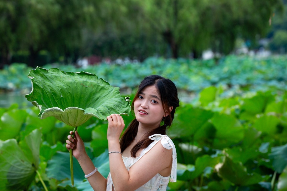 荷花池旁抓拍 2