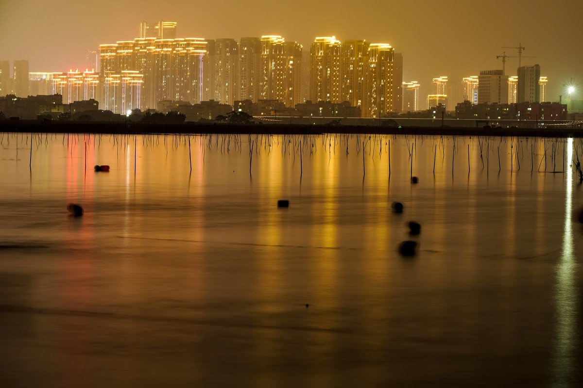 霞浦海滩夜色