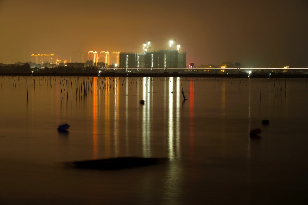 霞浦海滩夜色