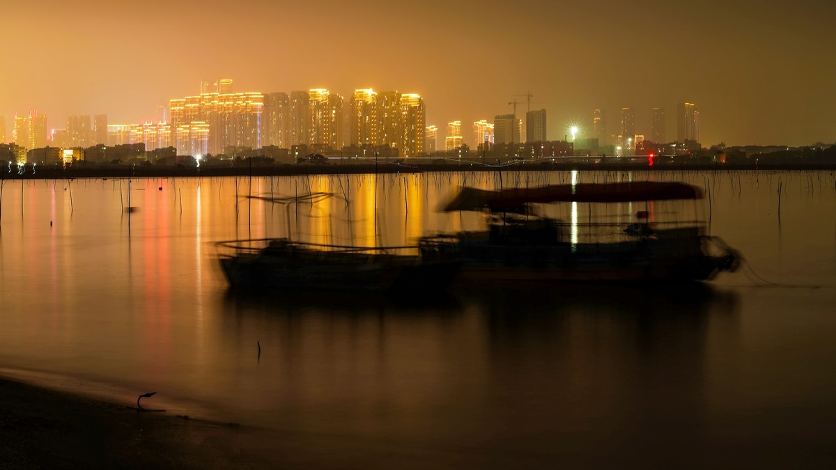 霞浦海滩夜色