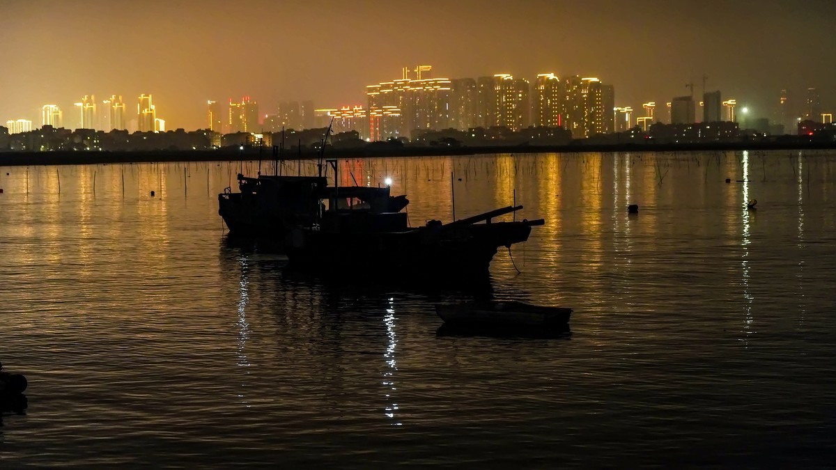 霞浦海滩夜色
