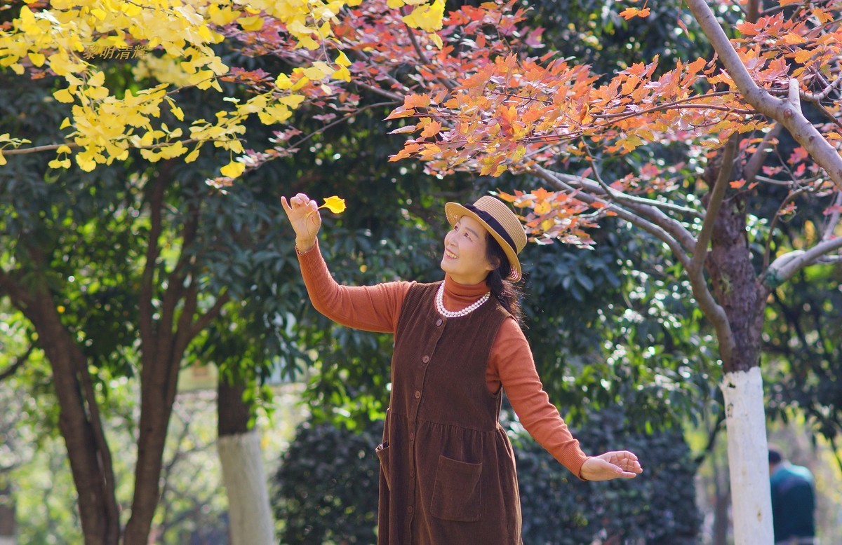 公园秋色—丽丽