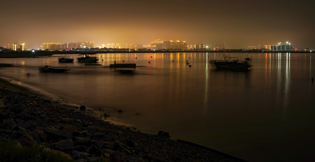 霞浦海滩夜色