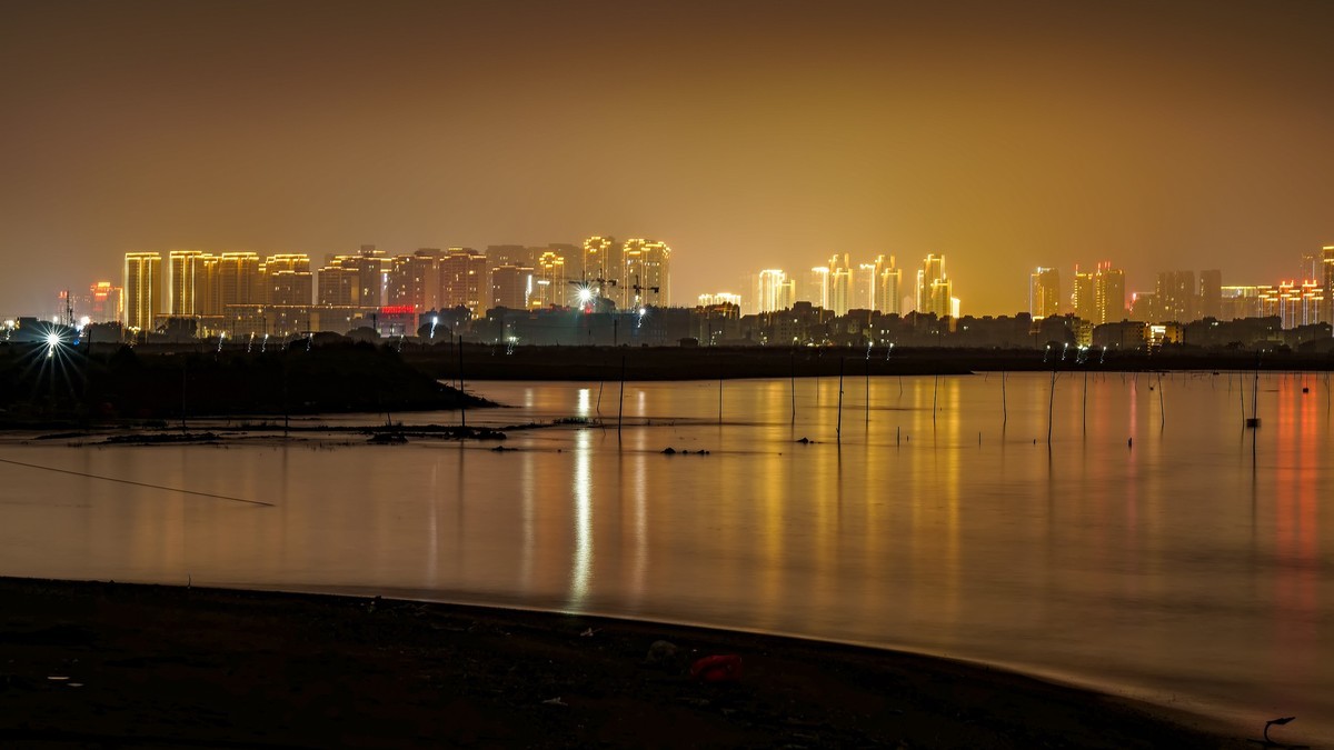 霞浦海滩夜色