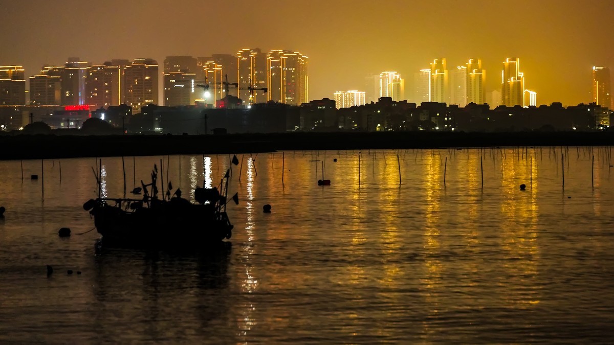 霞浦海滩夜色