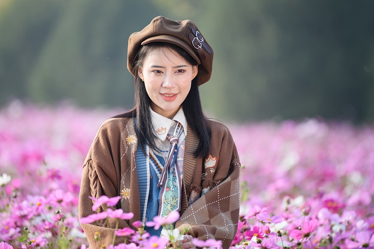 格桑花海俏佳丽