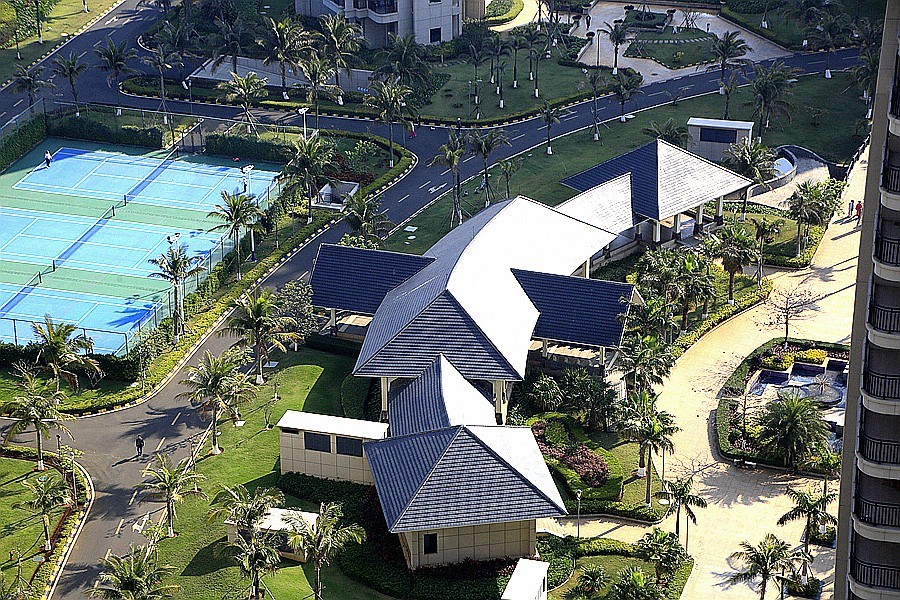 《不老松：忆海南游记》21.02.14海景楼上观长島兰湾小区美景！