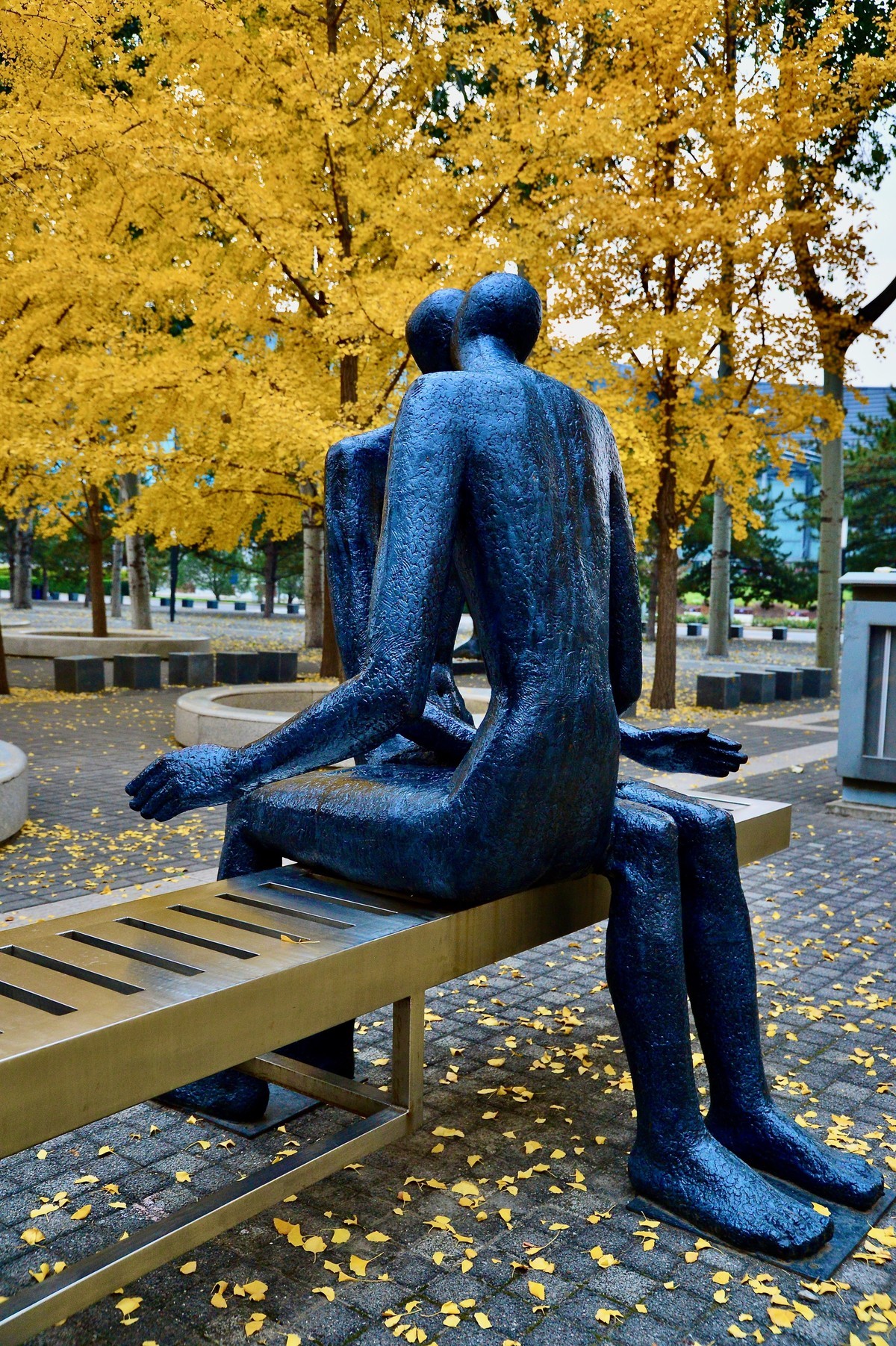 爱在深秋，拍于鸟巢