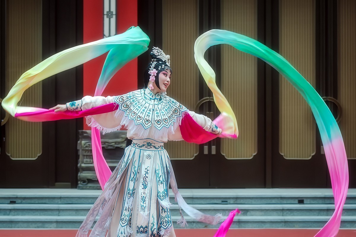 舞台摄影：《川剧舞蹈·长绸舞》