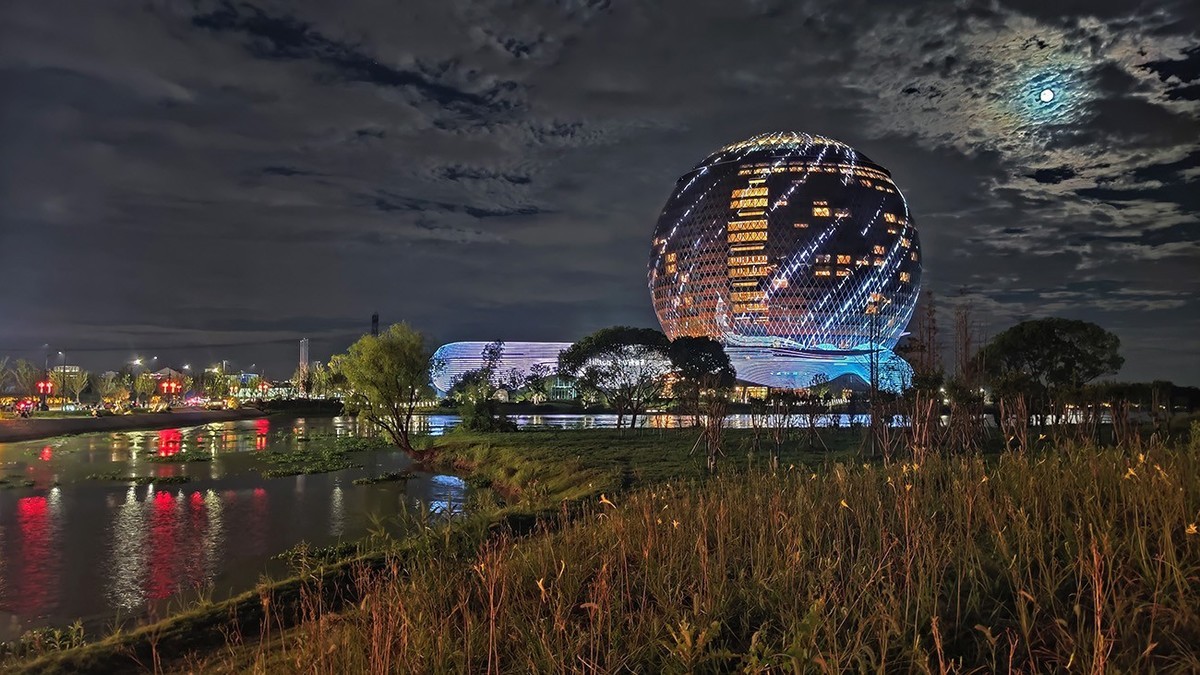 骑行路途几张夜景