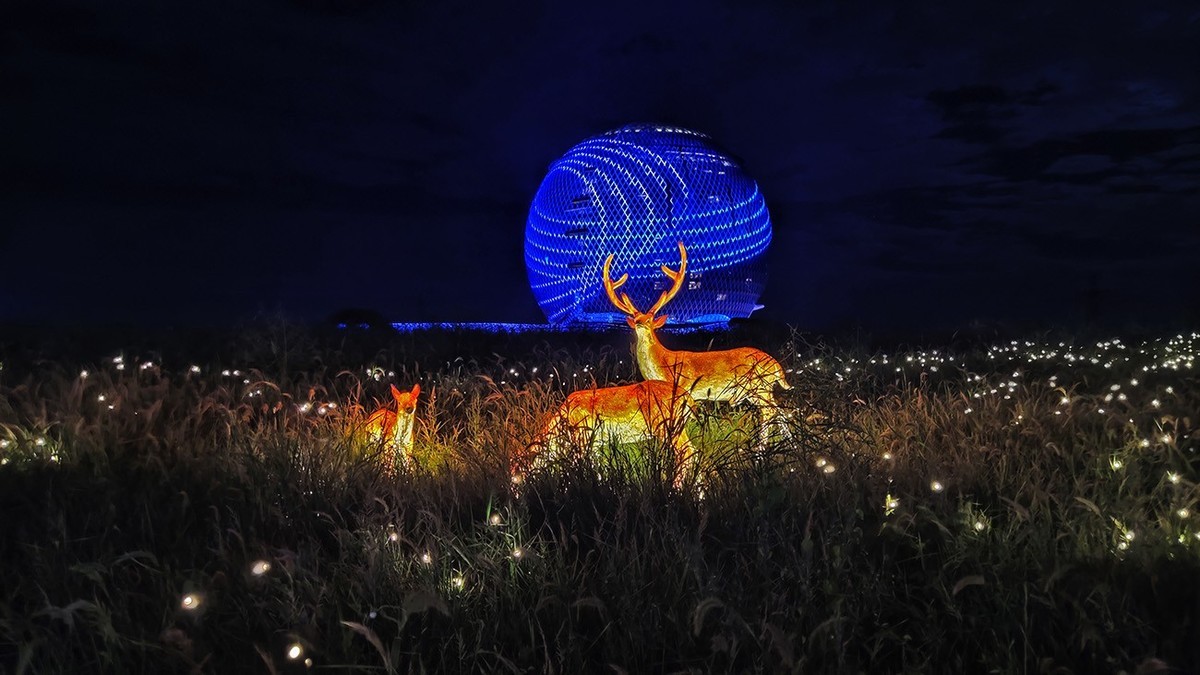 骑行路途几张夜景