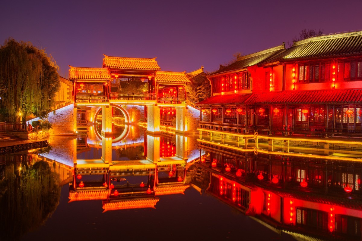 夜游台儿庄古城