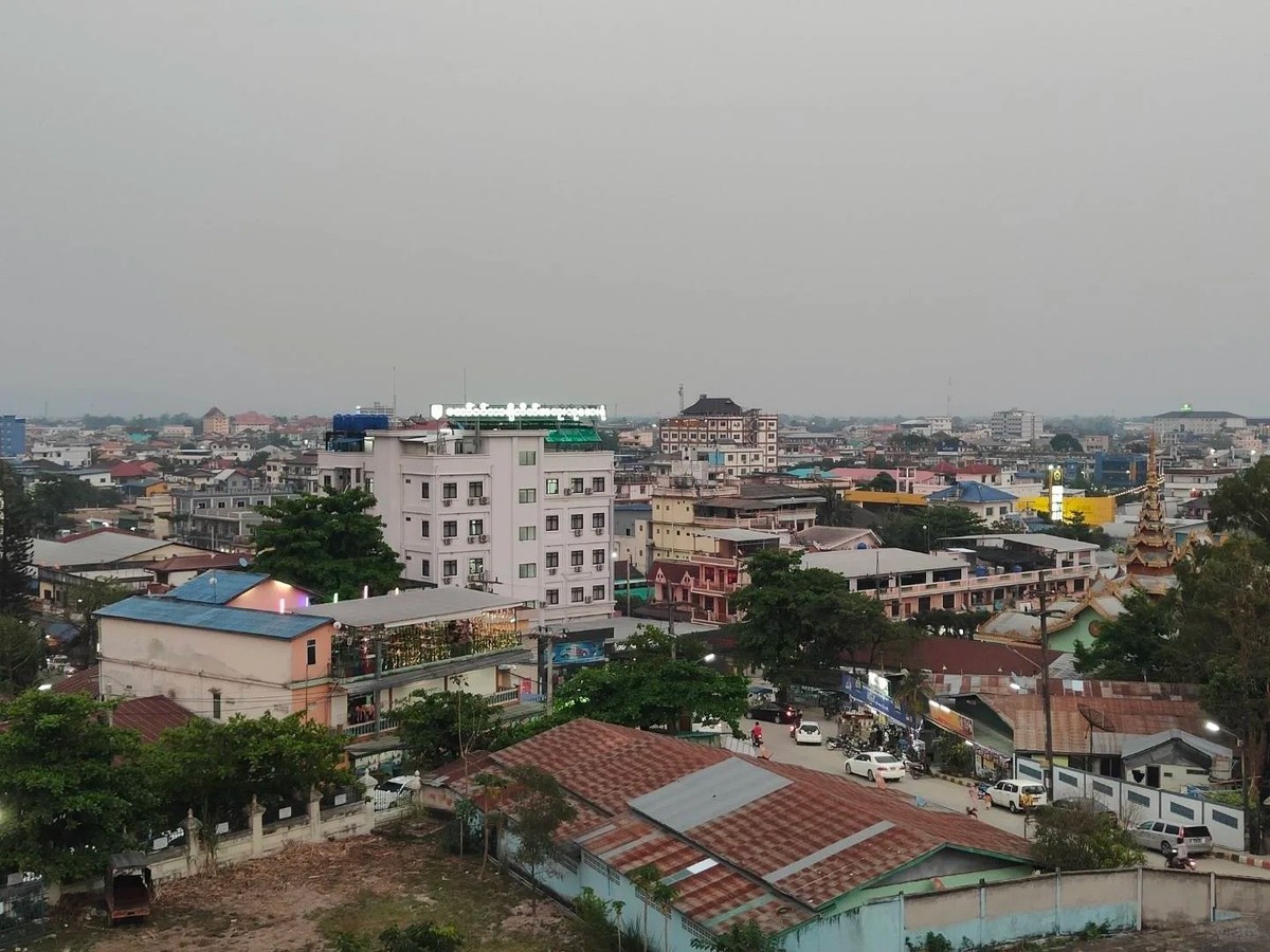 不一样的异国风情|佤邦孟波盛世娱乐大酒店观光台的美丽风景