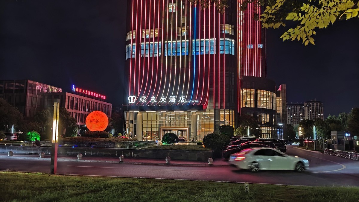 骑行路途几张夜景