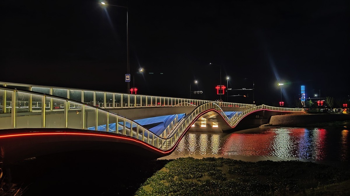 骑行路途几张夜景