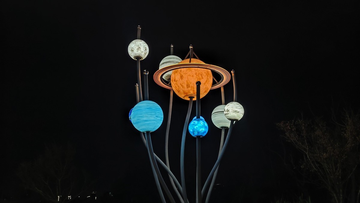 骑行路途几张夜景