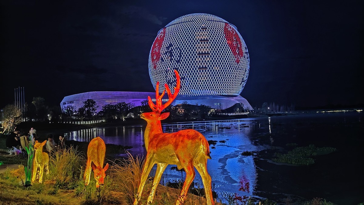 骑行路途几张夜景