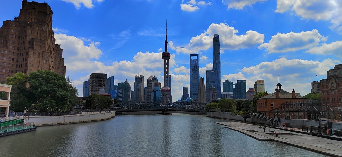 手机：上海黄浦江及苏州河畔美景