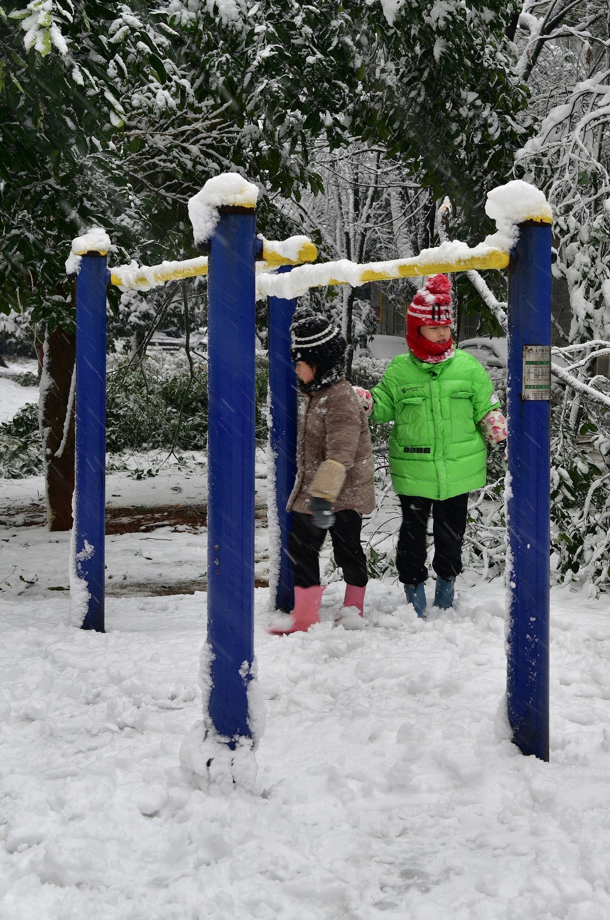 长沙下大雪啦，影记小区美妙雪景（下）