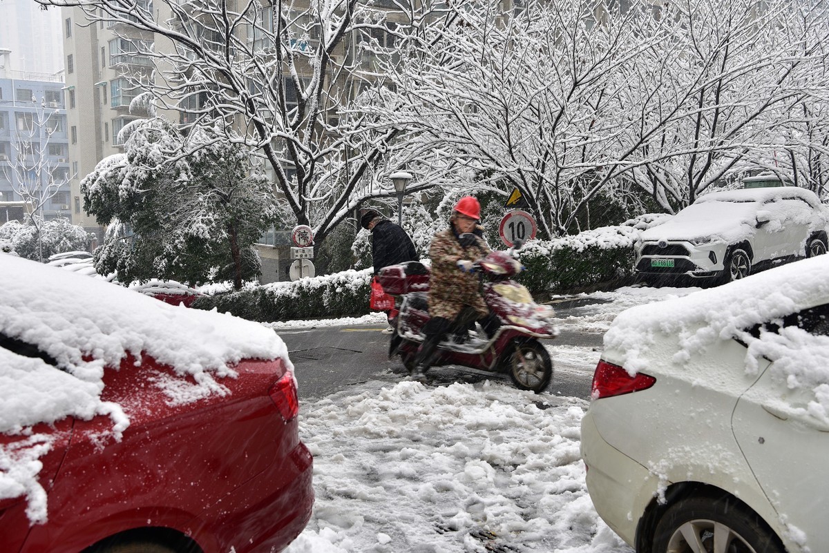 长沙下大雪啦，影记小区美妙雪景（下）