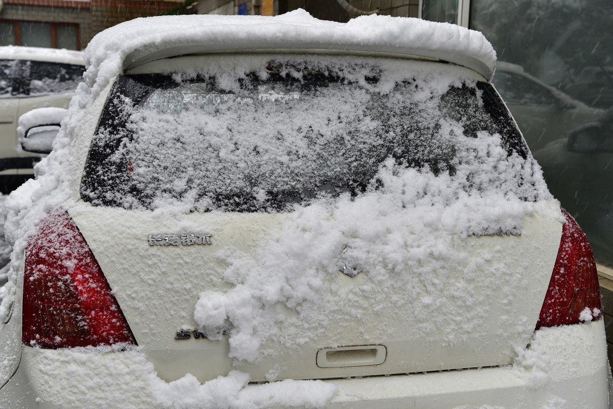 长沙下大雪啦，影记小区美妙雪景（下）