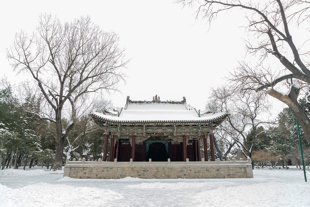 晋祠--雪景