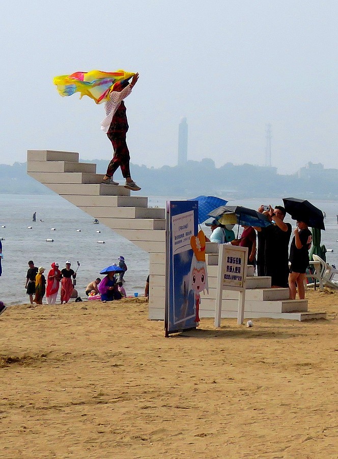 059【不老松：东戴河游纪】东戴诃金沙滩海滨) (10)