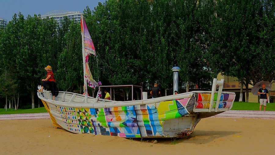 059【不老松：东戴河游纪】东戴诃金沙滩海滨) (10)