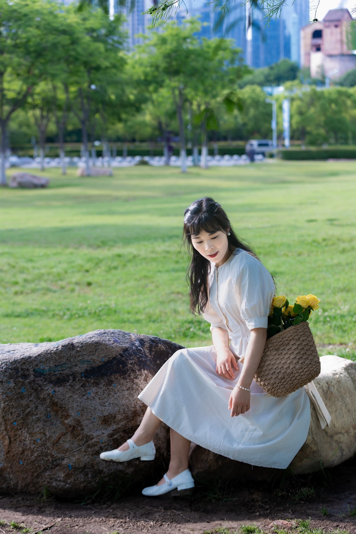 初夏之风尽在岸上草原