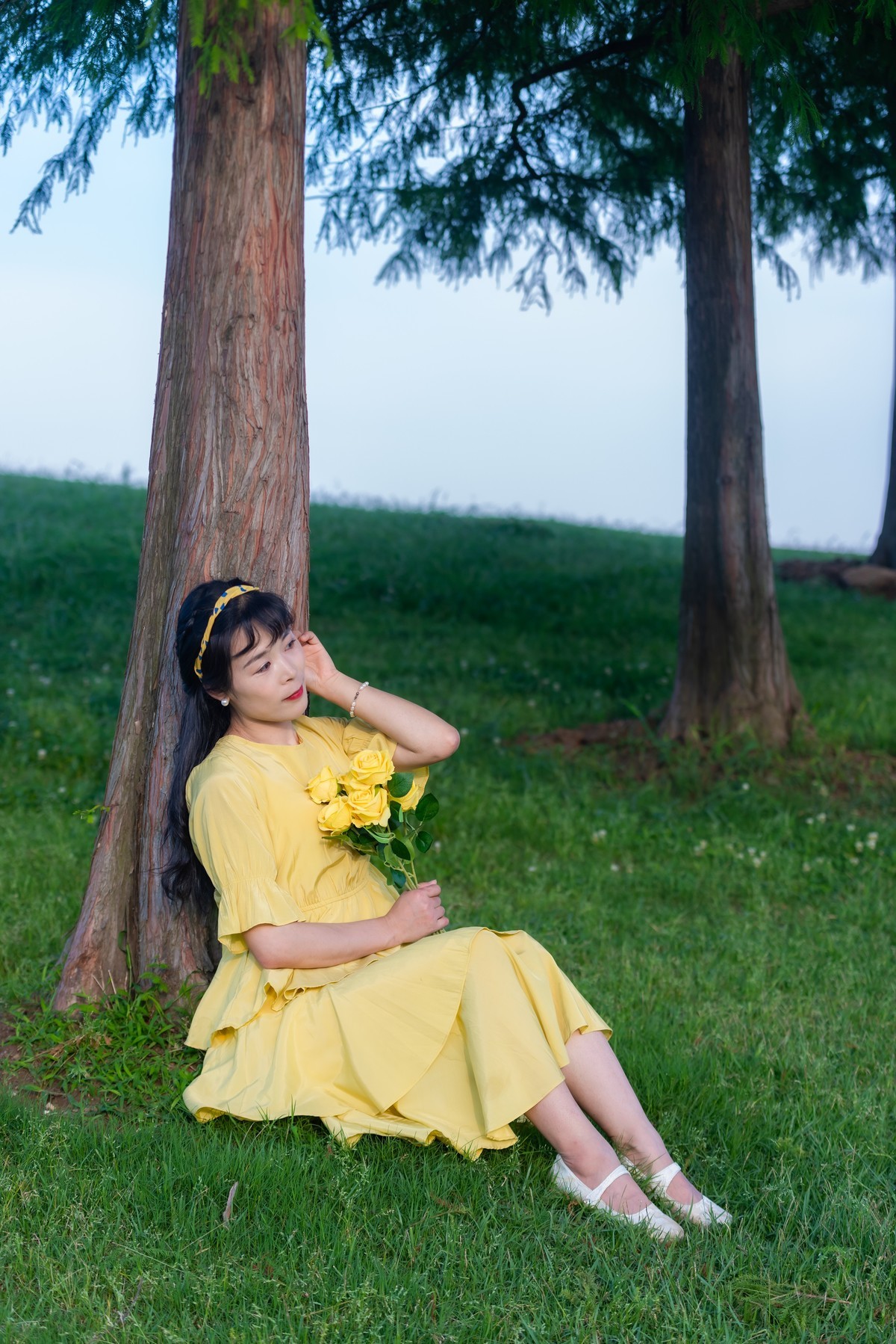 初夏之风尽在岸上草原