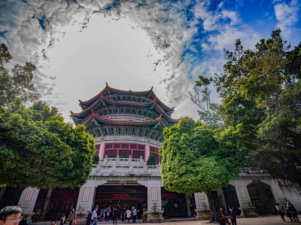 哈苏X1D2+XCD21mm f4.0（春节广州圆玄道观 ）