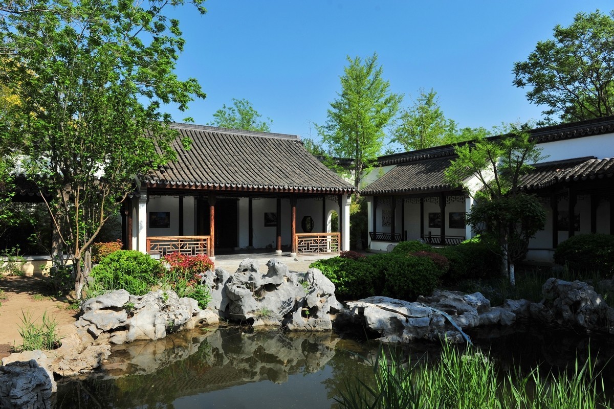 天津古香古色的小公园