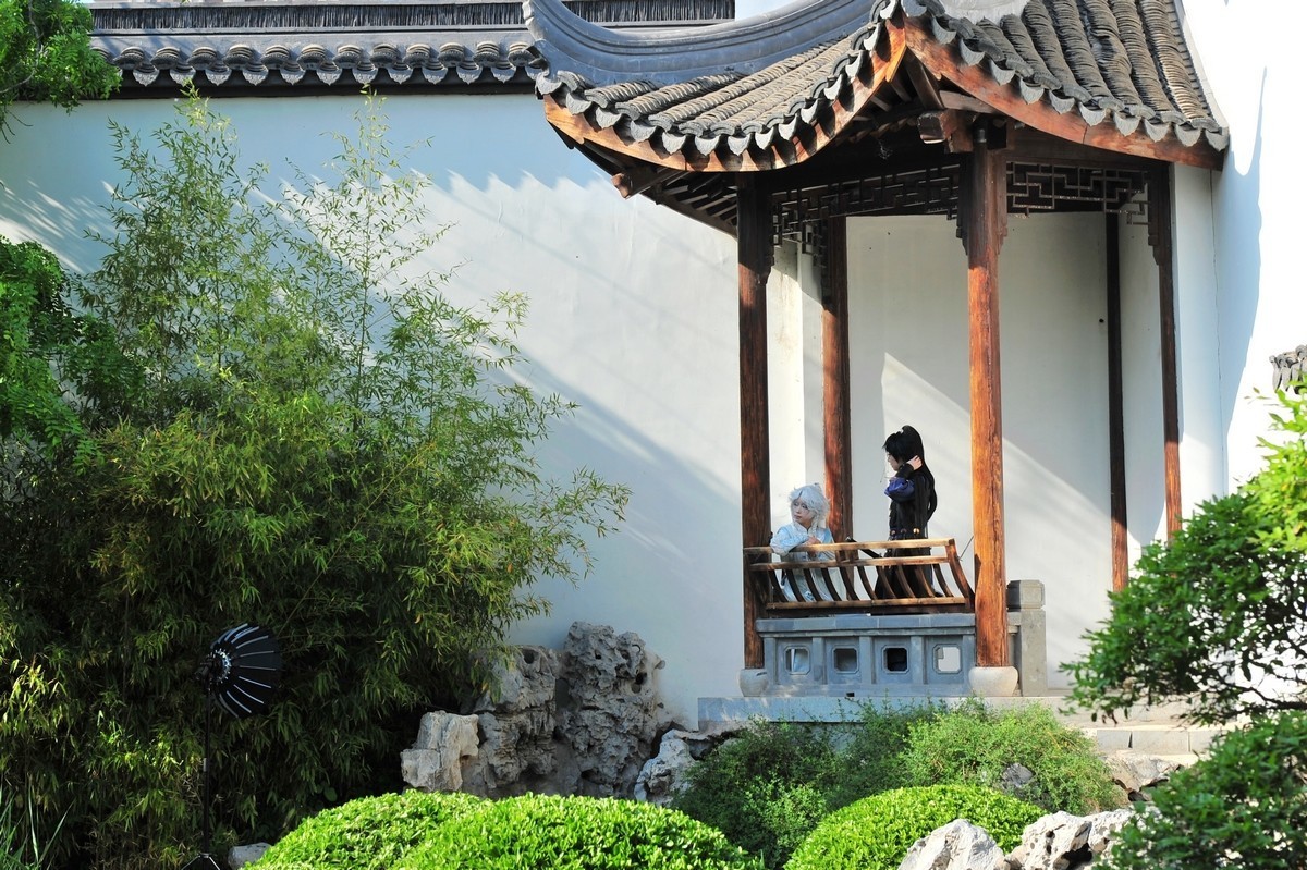 天津古香古色的小公园