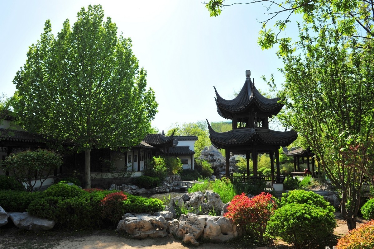 天津古香古色的小公园