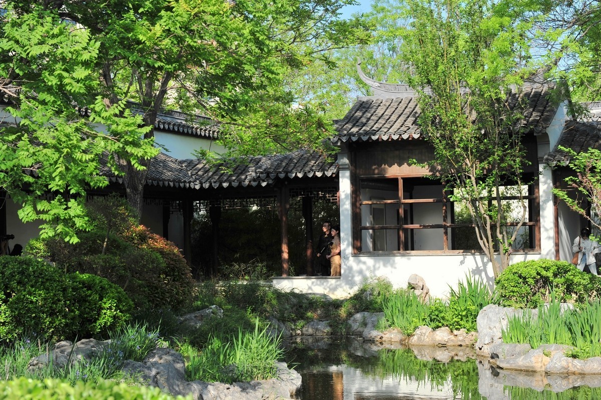 天津古香古色的小公园