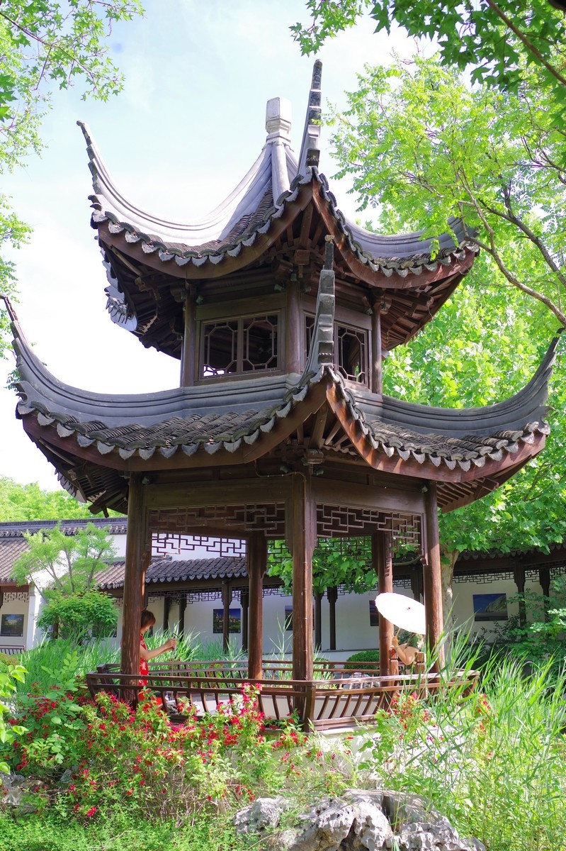 天津古香古色的小公园