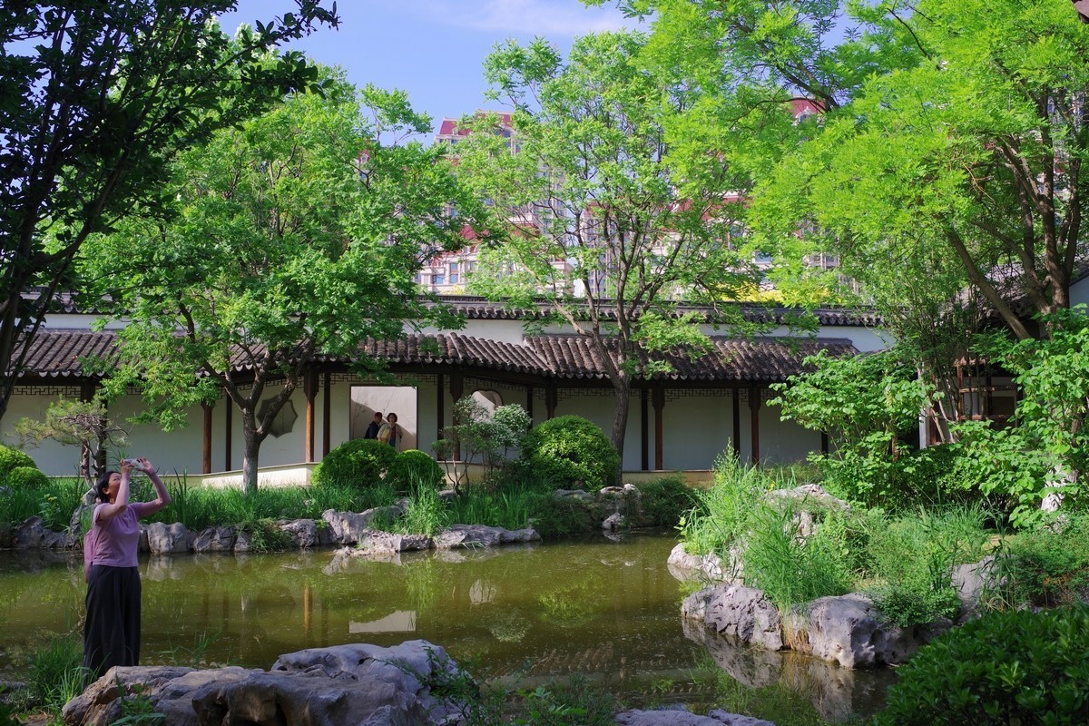 天津古香古色的小公园