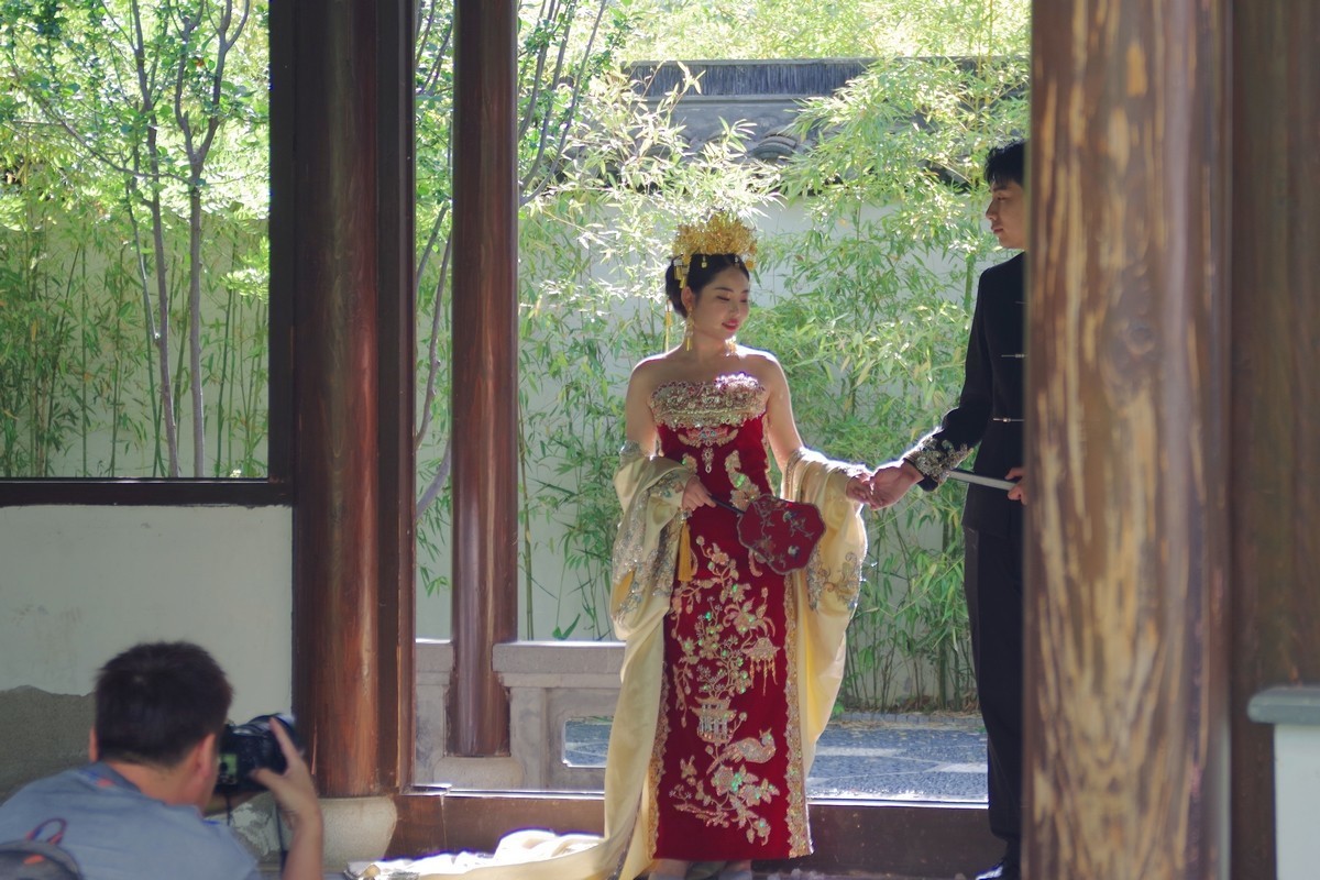 天津古香古色的小公园