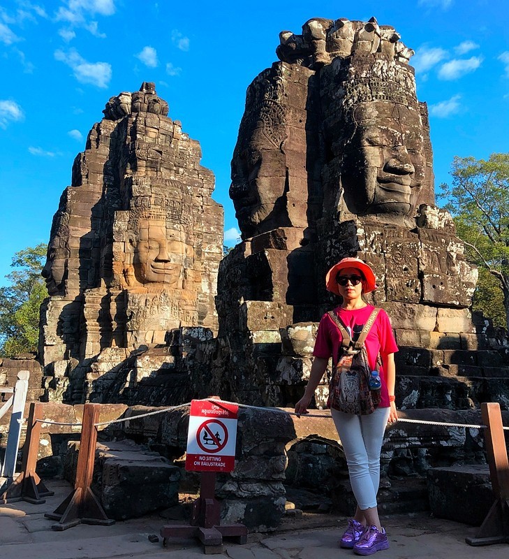 《不老松：异国风情彔：2015中国优导中游张松：柬埔寨》13柬埔寨巴绒庙～“高棉的微笑