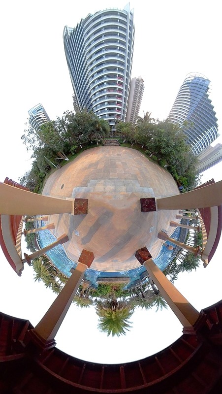 《不老松：忆海南游记》21.03.21长島蓝湾的全景图！一般相机、手机是拍不了的！