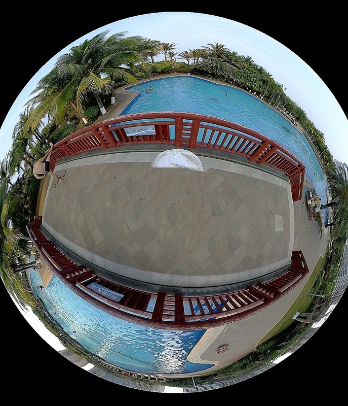 《不老松：忆海南游记》21.03.21长島蓝湾的全景图！一般相机、手机是拍不了的！