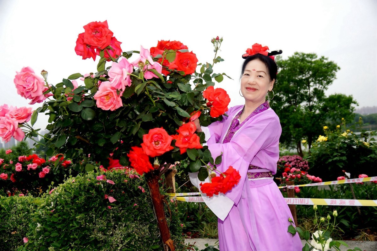 金银湖花中美女！