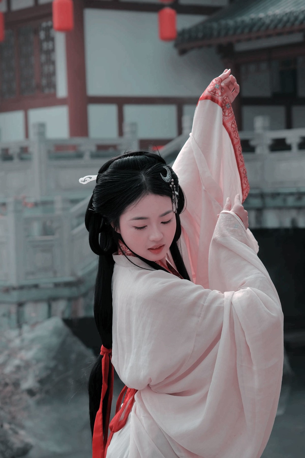 一组古装汉服女孩人像