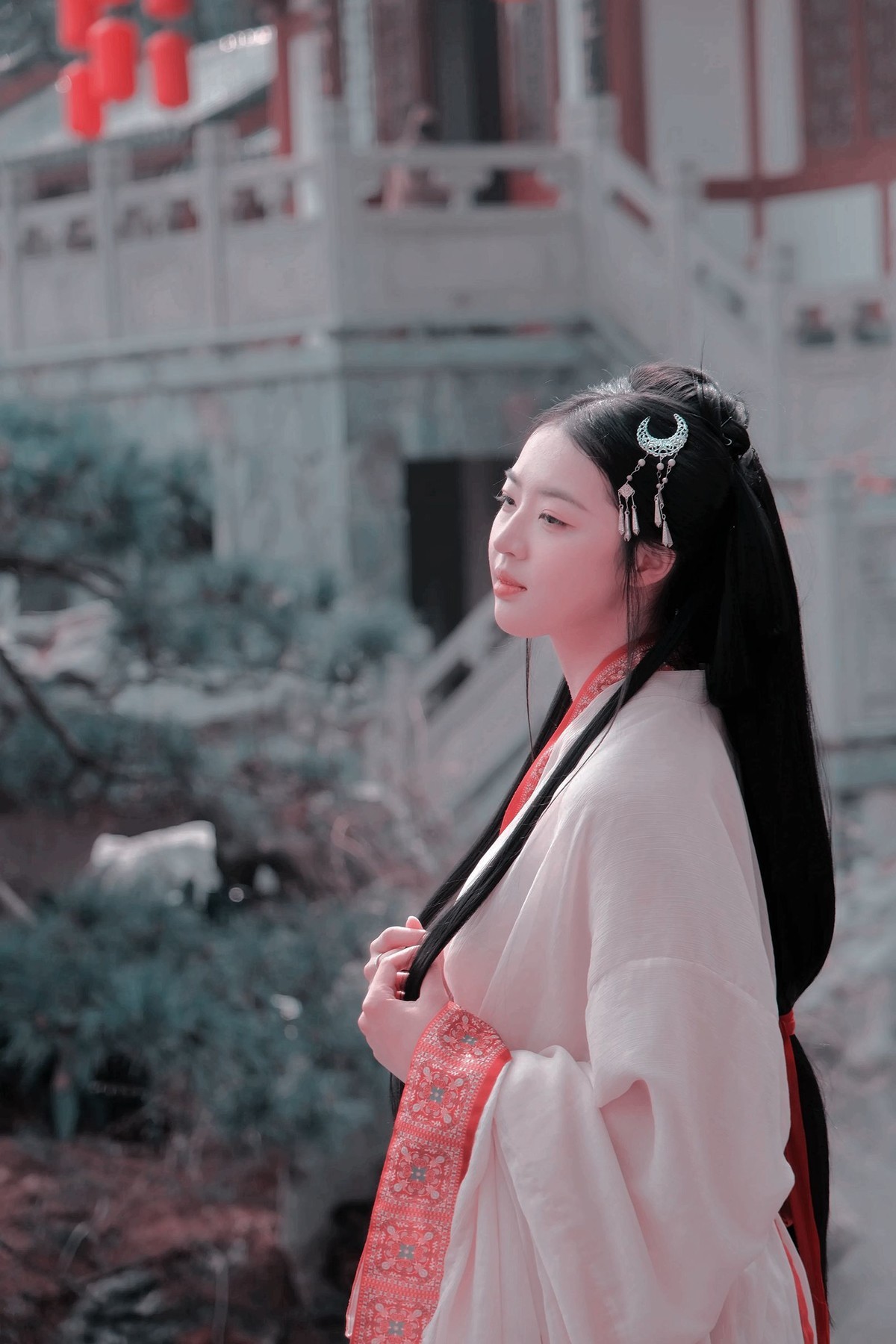 一组古装汉服女孩人像