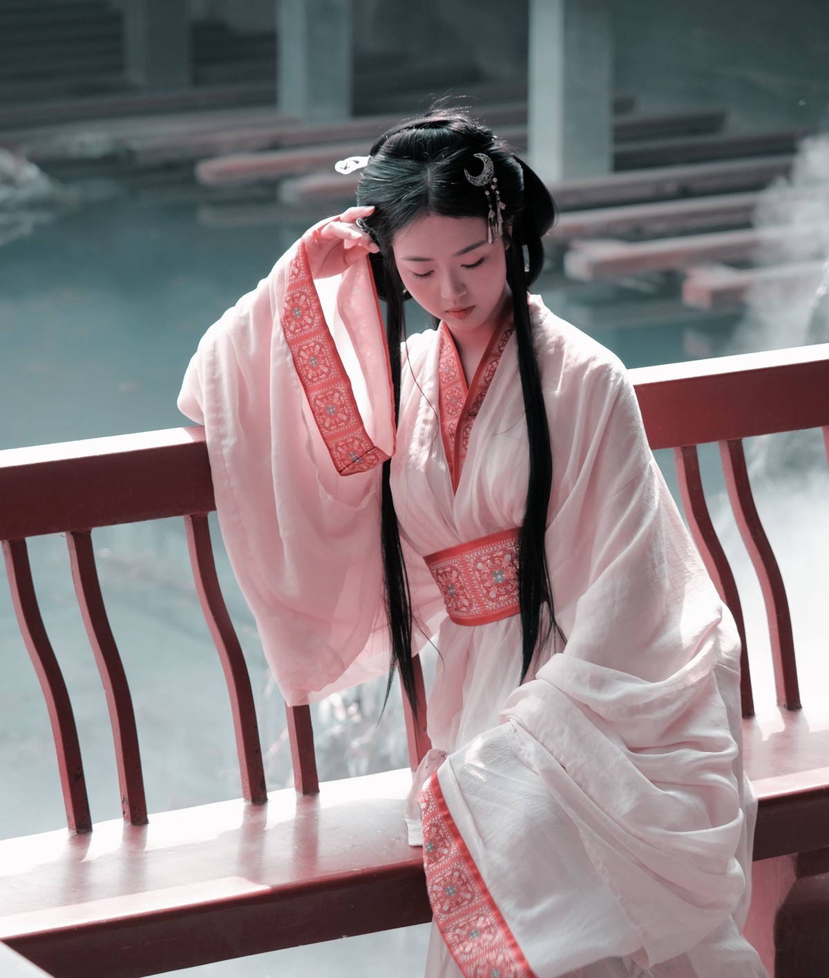 一组古装汉服女孩人像