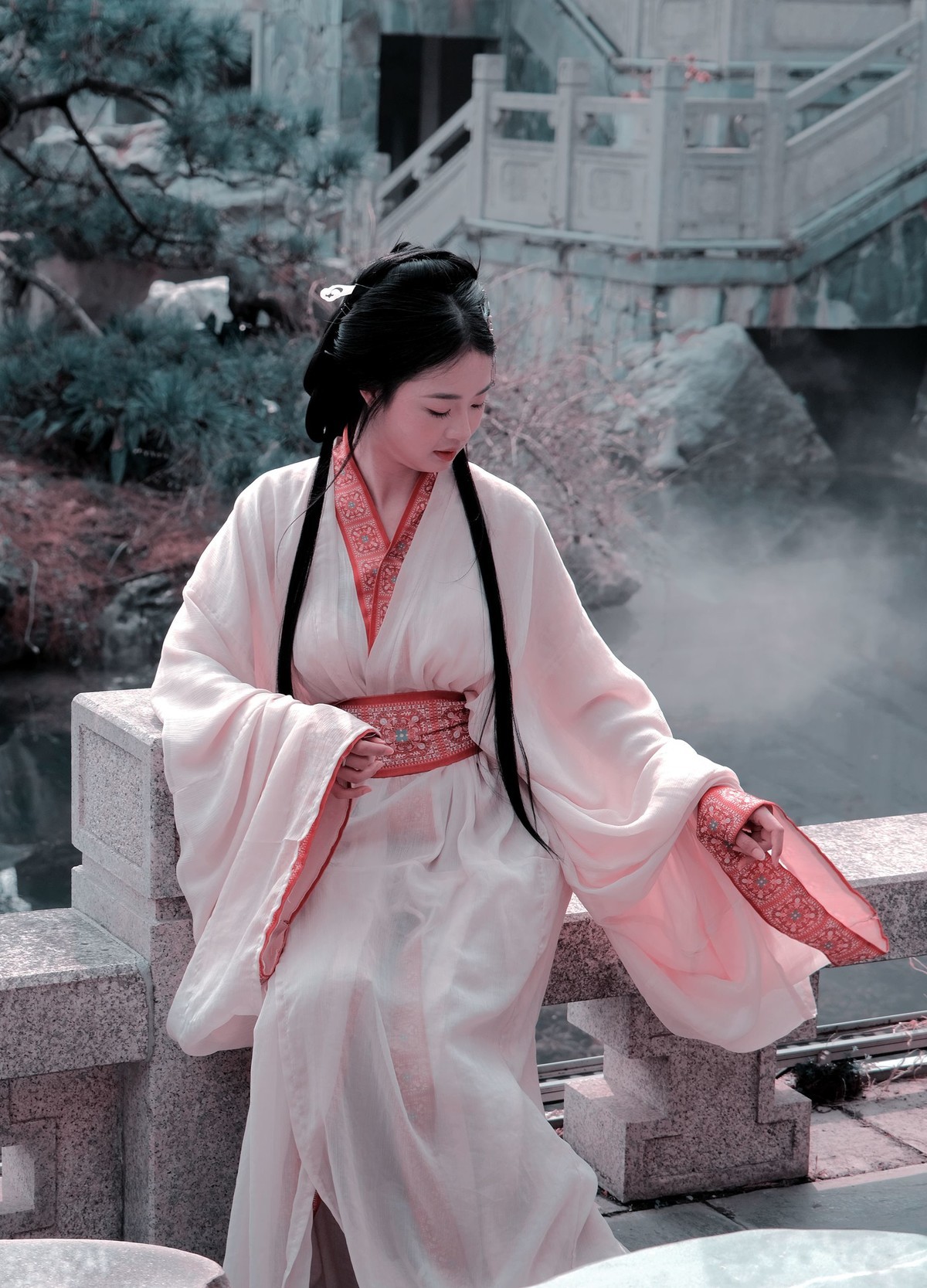 一组古装汉服女孩人像