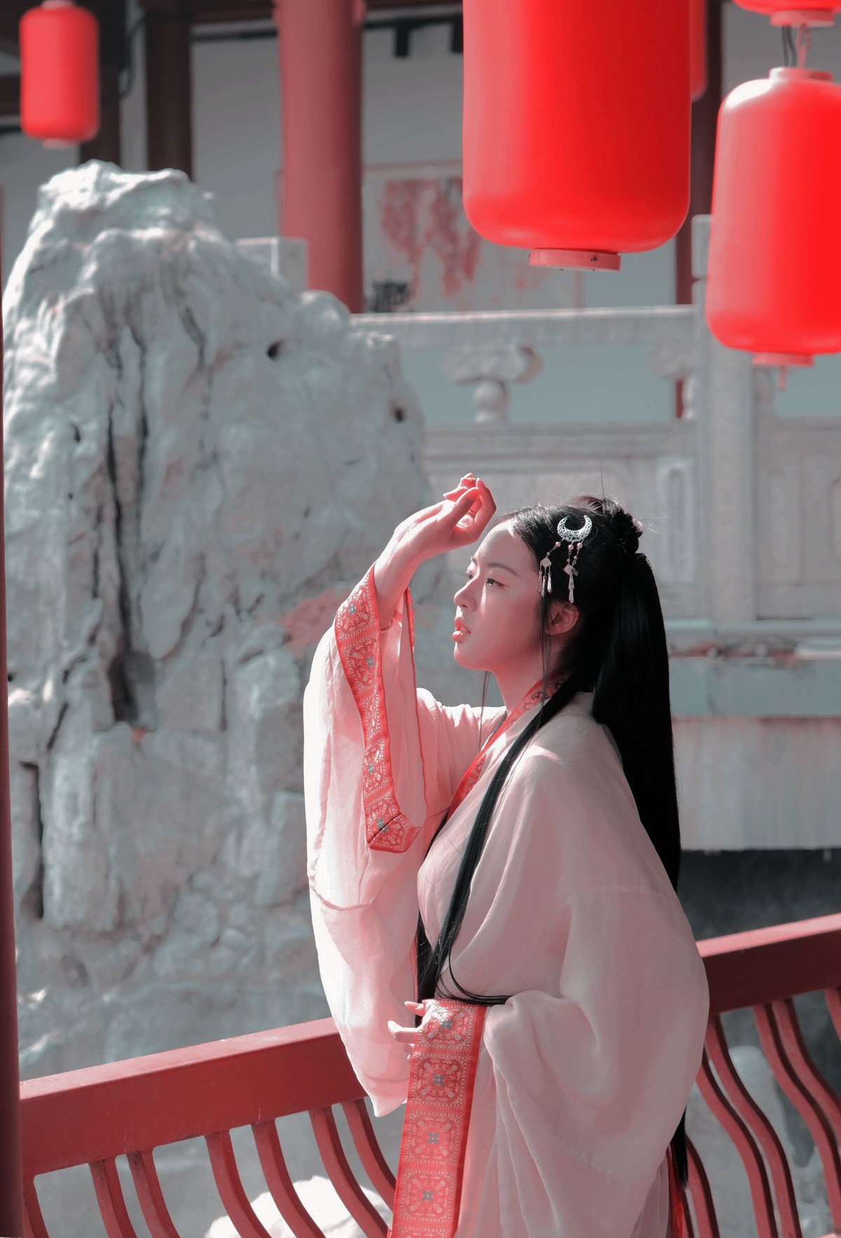 一组古装汉服女孩人像