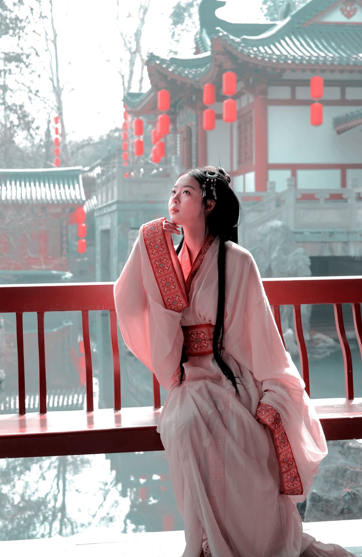 一组古装汉服女孩人像