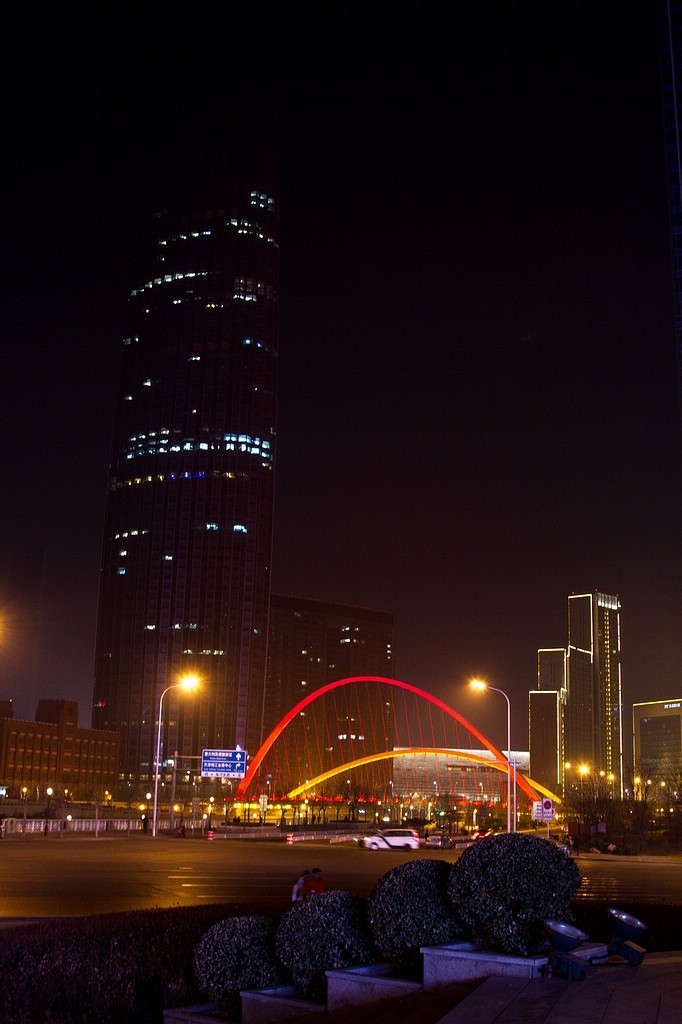 夜幕下的天津卫