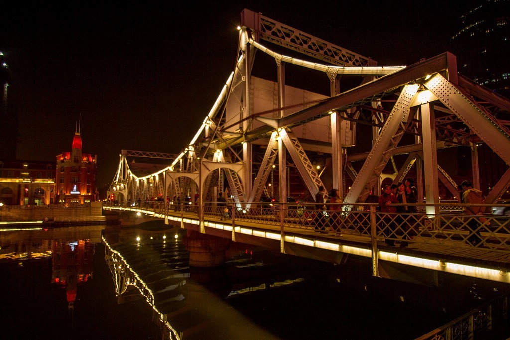 夜幕下的天津卫